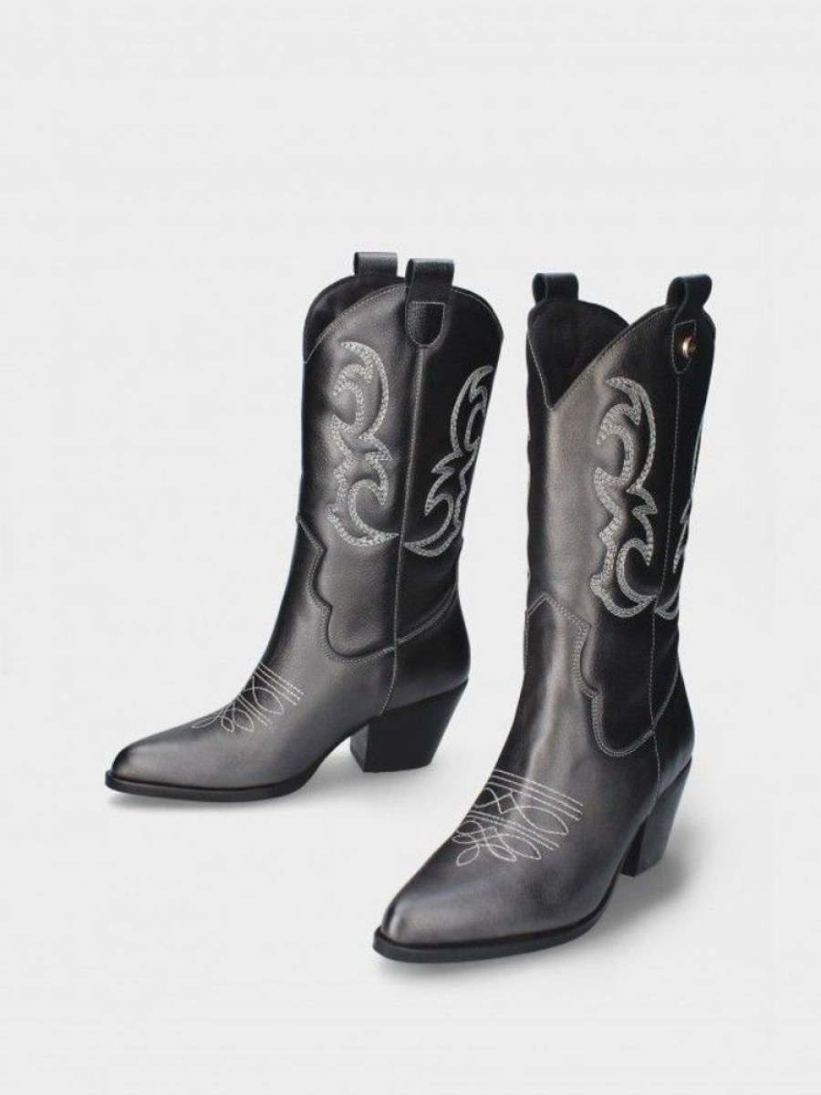 Calcado SALOME | Bota Texana Preto Salome 04