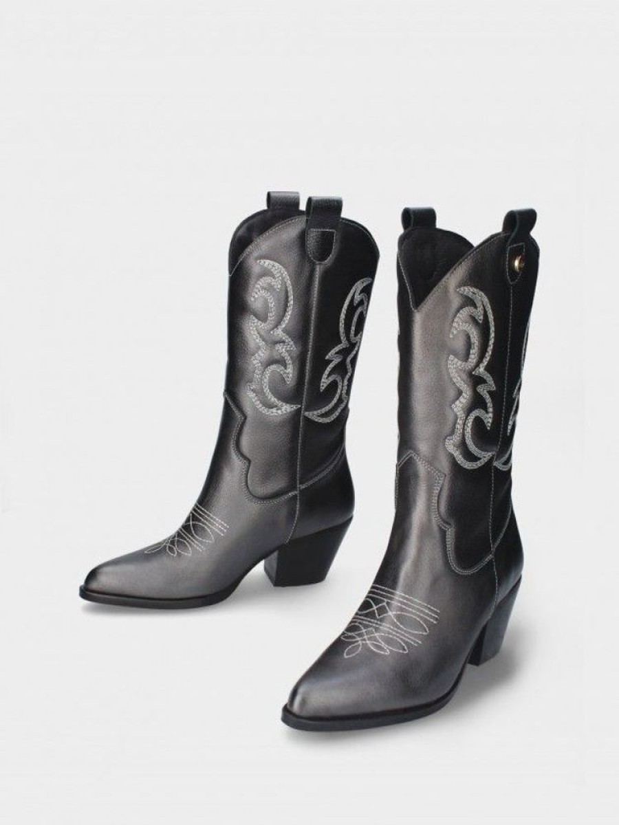 Calcado SALOME | Bota Texana Preto Salome 04